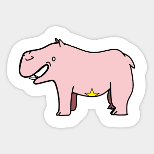 Starla the Hippo Sticker